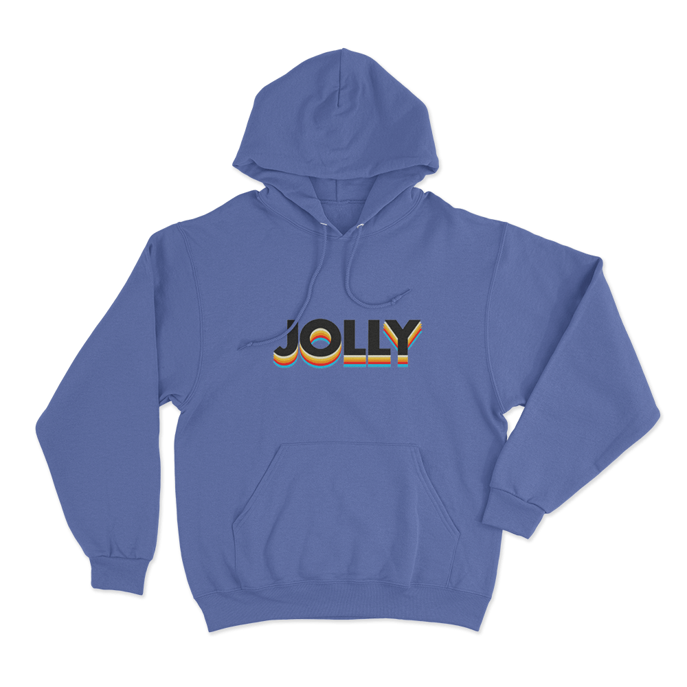 Jolly Classic Logo Unisex Hoodie Blue Jolly Classic Logo Unisex Hoodie Blue