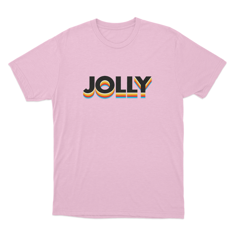 Jolly Classic Logo Unisex T Shirt Pink Jolly Classic Logo Unisex T Shirt Pink