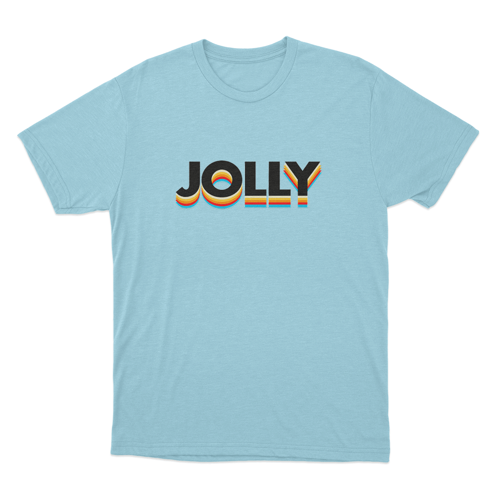 Jolly Classic Logo Unisex T Shirt Sky Blue Jolly Classic Logo Unisex T Shirt Sky Blue