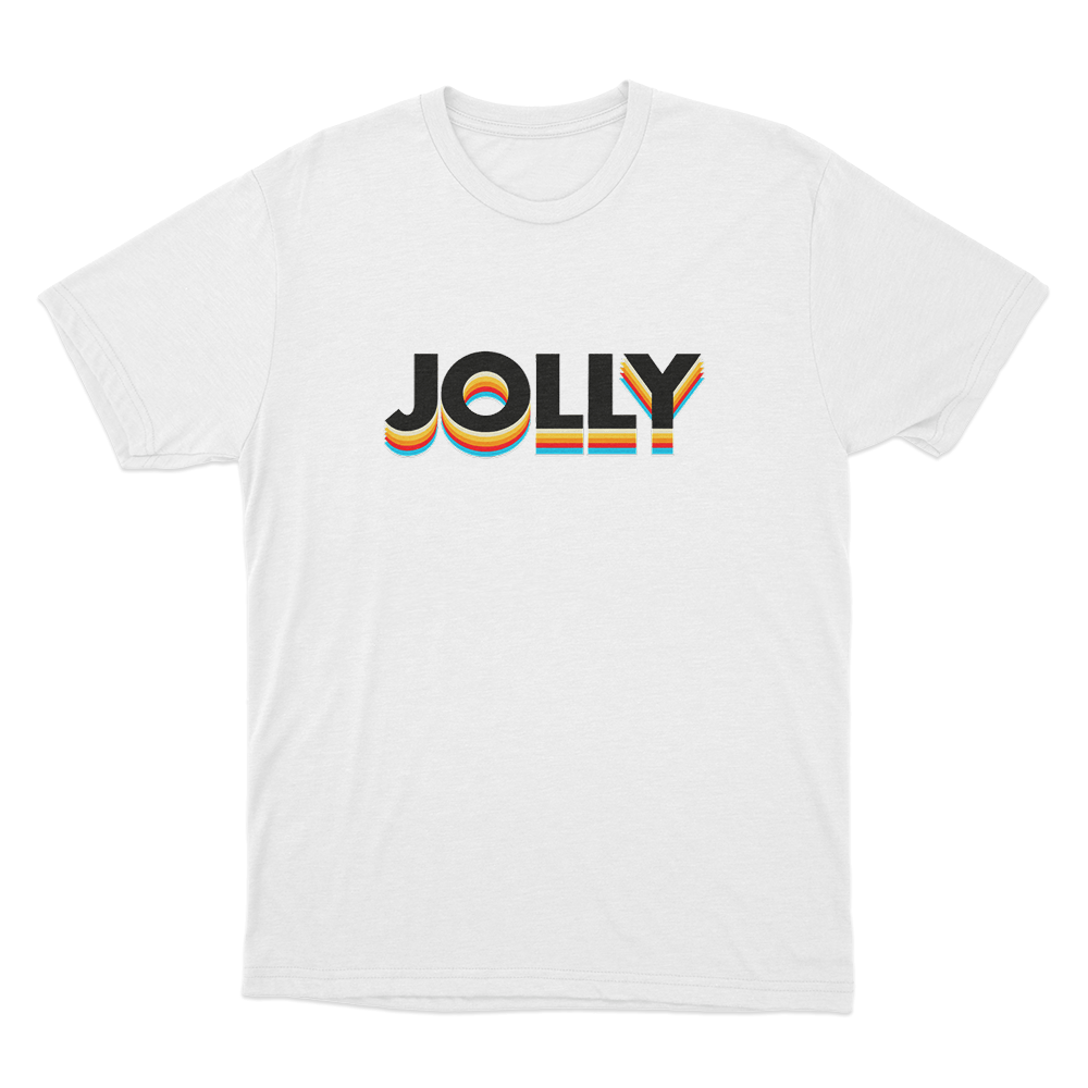 Jolly Classic Logo Unisex T Shirt White Jolly Classic Logo Unisex T Shirt White