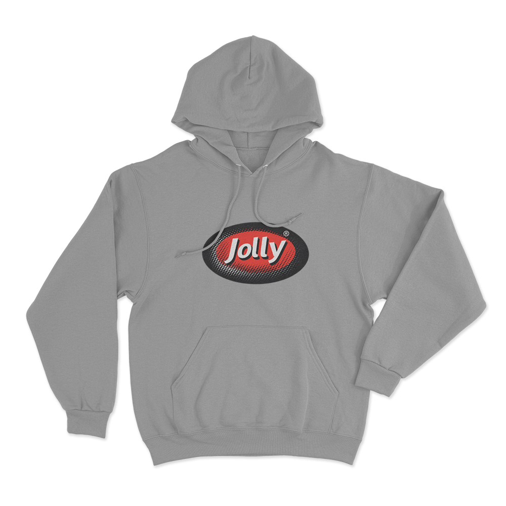 Jolly Classic Oval Logo Unisex Hoodie Grey Jolly Classic Oval Logo Unisex Hoodie Grey