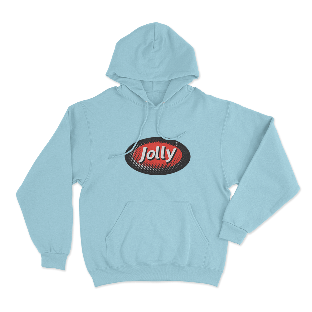 Jolly Classic Oval Logo Unisex Hoodie Sky Blue Jolly Classic Oval Logo Unisex Hoodie Sky Blue