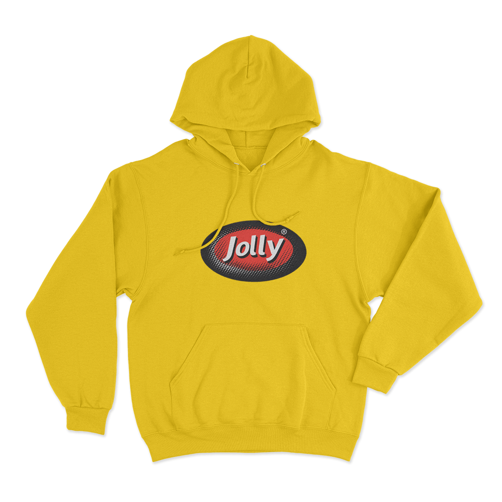 Jolly Classic Oval Logo Unisex Hoodie Yellow Jolly Classic Oval Logo Unisex Hoodie Yellow