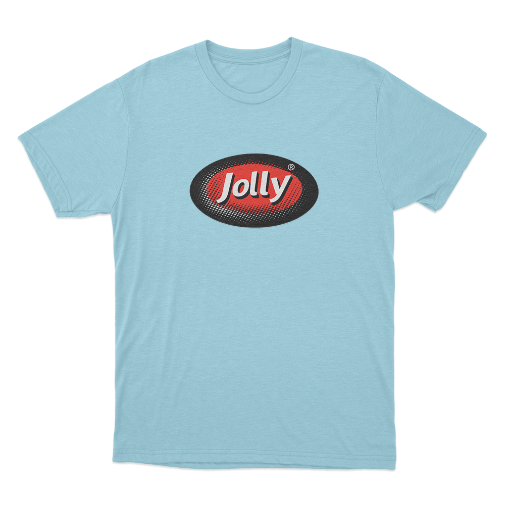 Jolly Classic Oval Logo Unisex T Shirt Sky Blue Jolly Classic Oval Logo Unisex T Shirt Sky Blue