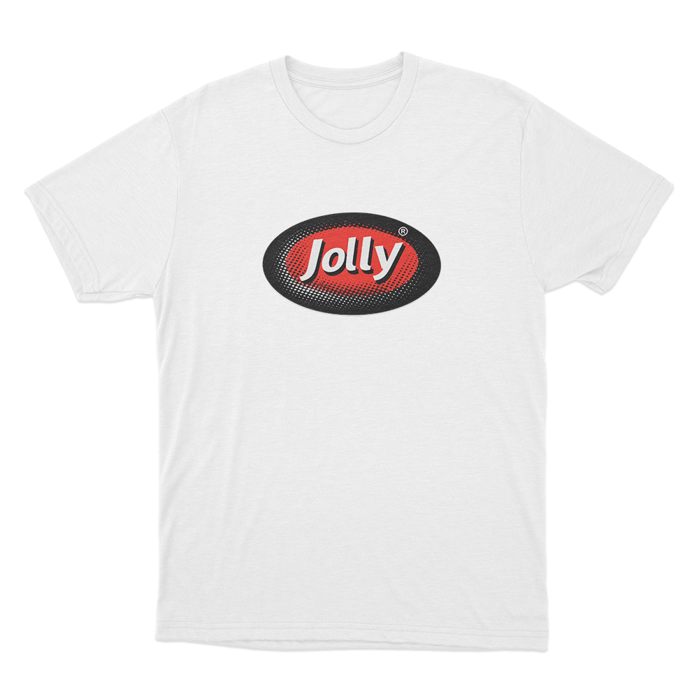 Jolly Classic Oval Logo Unisex T Shirt White Jolly Classic Oval Logo Unisex T Shirt White
