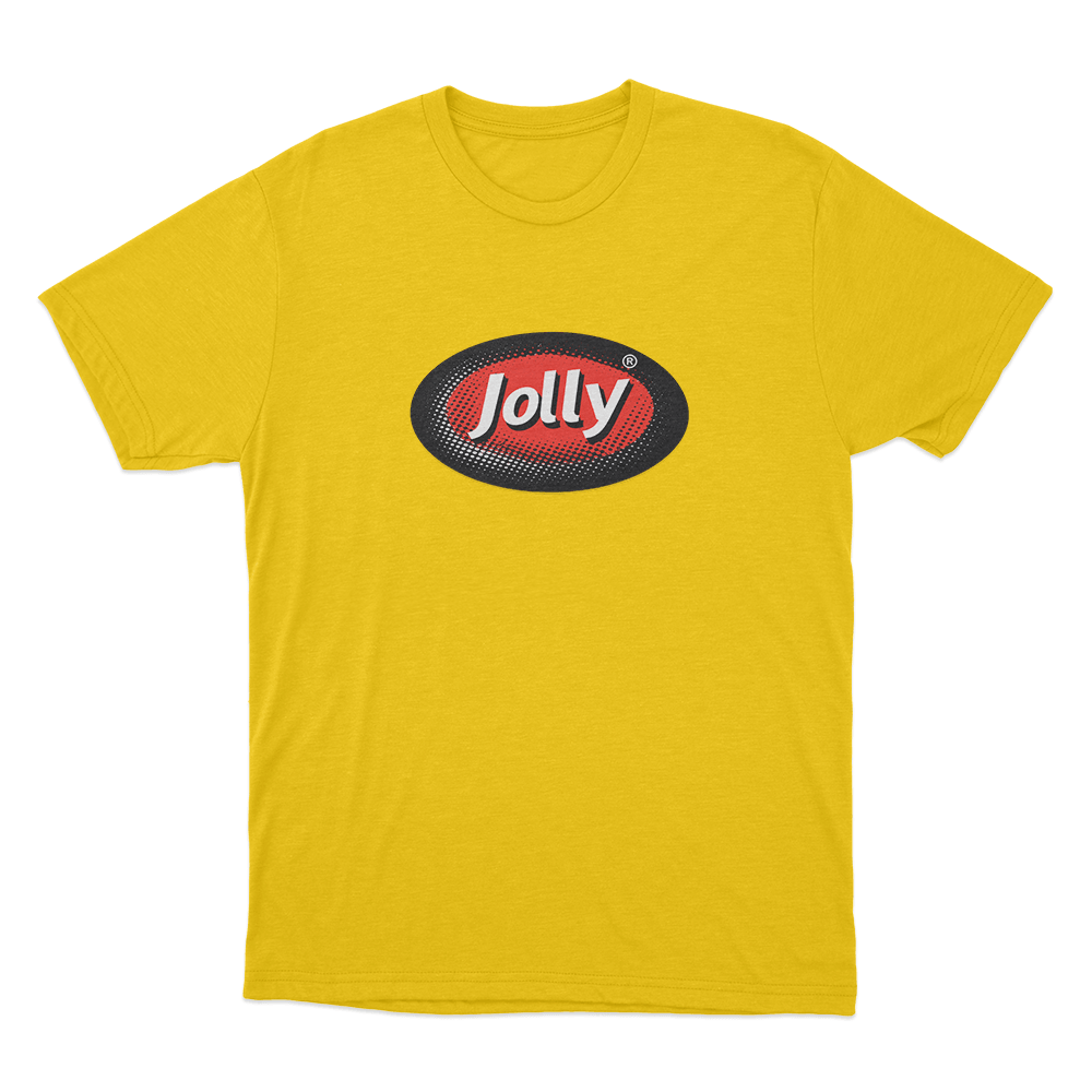 Jolly Classic Oval Logo Unisex T Shirt Yellow Jolly Classic Oval Logo Unisex T Shirt Yellow