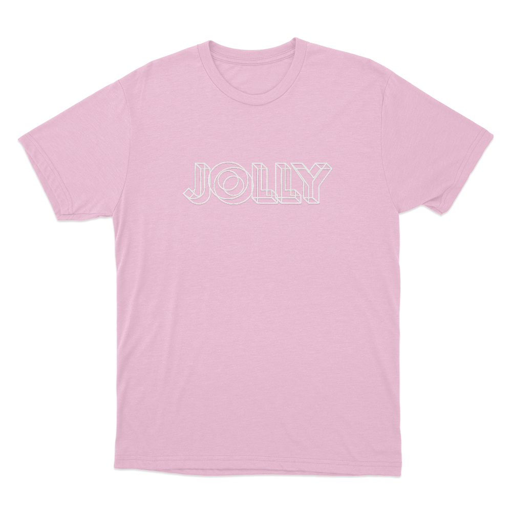Jolly Geometric Logo Unisex T Shirt Pink Jolly Geometric Logo Unisex T Shirt Pink