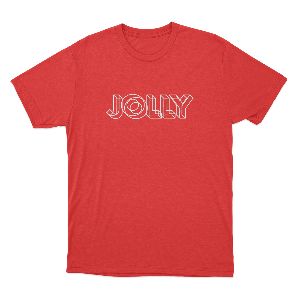 Jolly Geometric Logo Unisex T Shirt Red Jolly Geometric Logo Unisex T Shirt Red