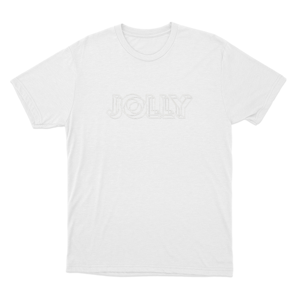 Jolly Geometric Logo Unisex T Shirt White Jolly Geometric Logo Unisex T Shirt White