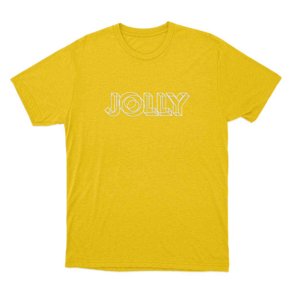 Jolly Geometric Logo Unisex T Shirt Yellow Jolly Geometric Logo Unisex T Shirt Yellow