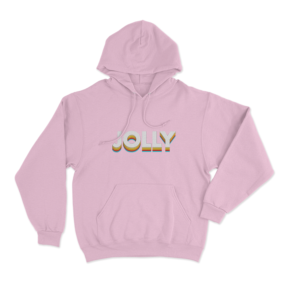Jolly Logo Unisex Hoodie Pink Jolly Logo Unisex Hoodie Pink