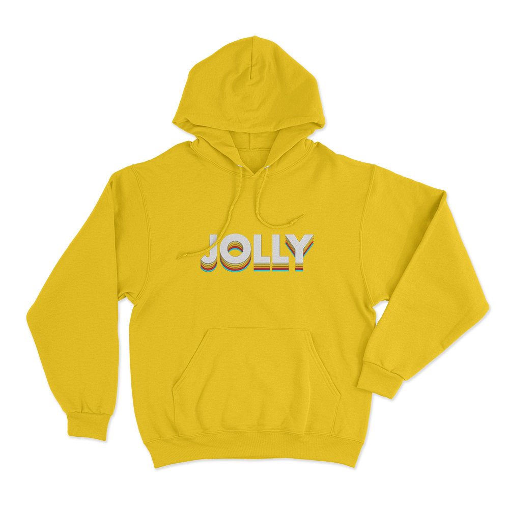 Jolly Logo Unisex Hoodie Yellow Jolly Logo Unisex Hoodie Yellow