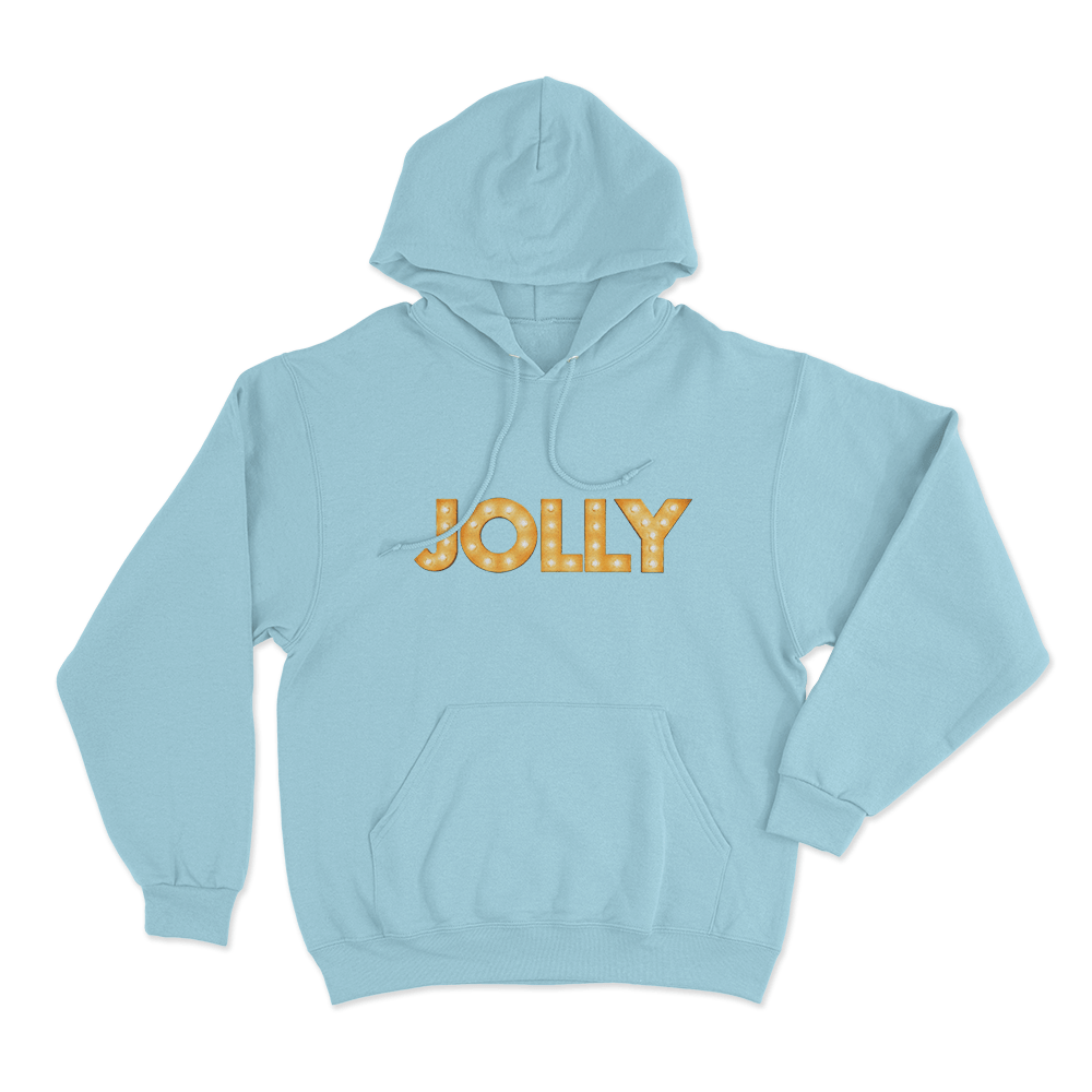 Jolly Marquee Lights Logo Unisex Hoodie Sky Blue Jolly Marquee Lights Logo Unisex Hoodie Sky Blue