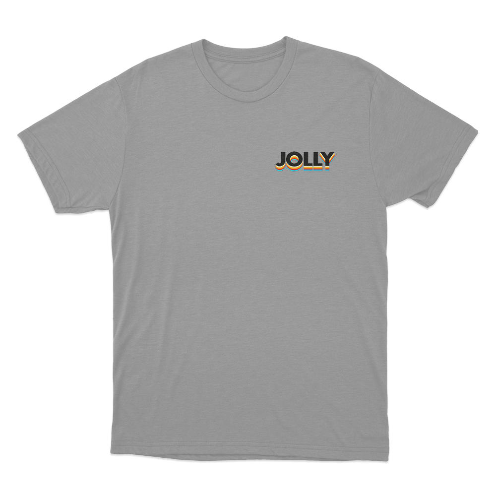 Jolly Small Classic Logo Unisex T Shirt Grey Jolly Small Classic Logo Unisex T Shirt Grey