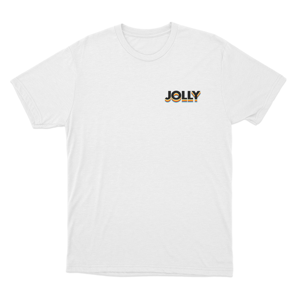 Jolly Small Classic Logo Unisex T Shirt White Jolly Small Classic Logo Unisex T Shirt White