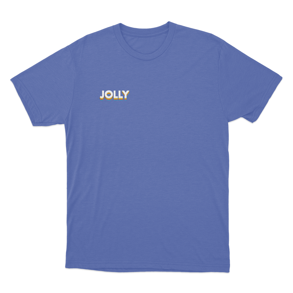 Jolly Small Logo Unisex T Shirt Blue Jolly Small Logo Unisex T Shirt Blue
