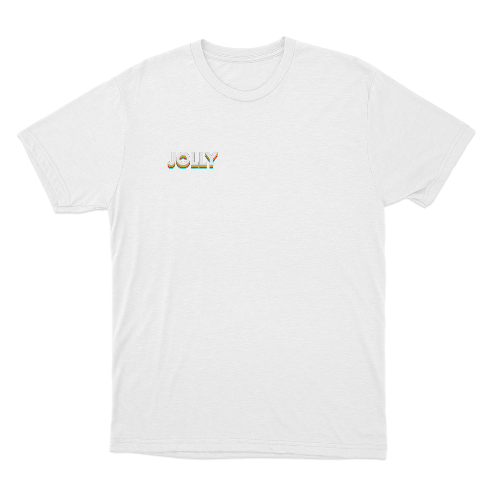 Jolly Small Logo Unisex T Shirt White Jolly Small Logo Unisex T Shirt White